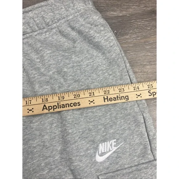 Nike Joggers Womens Plus Size 1X Oversized Mid Rise Fleece Cargo Gray DV5083 NWT - Picture 9 of 14